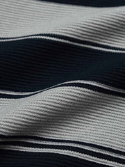 アスート蠟染ウォッシュストライプTシャツ