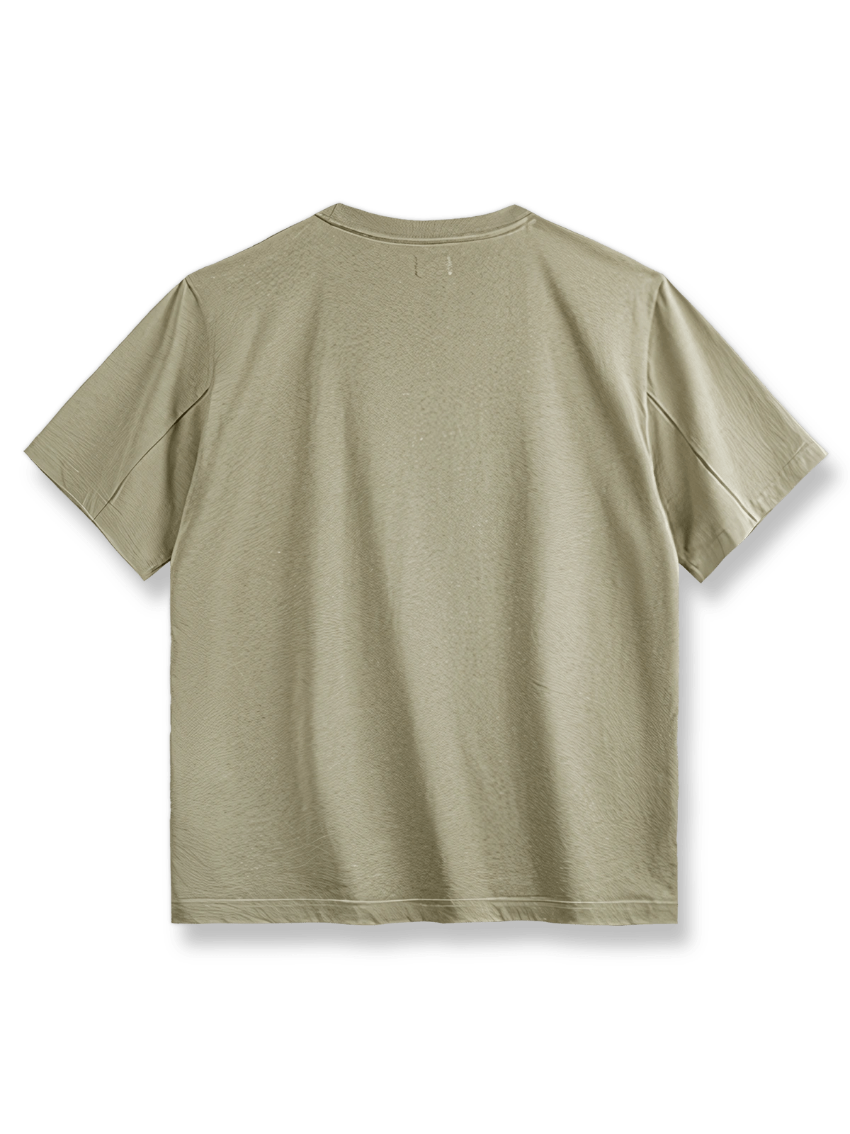 アメリカンスタイルのグラデーションレタリングシャドープリント半袖Tシャツの全体図