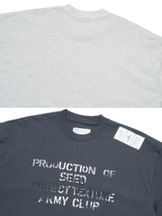 【予約】ウォッシュドピマコットンスローガンTシャツ