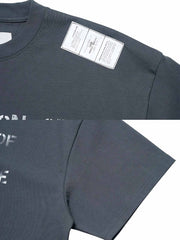 【予約】ウォッシュドピマコットンスローガンTシャツ