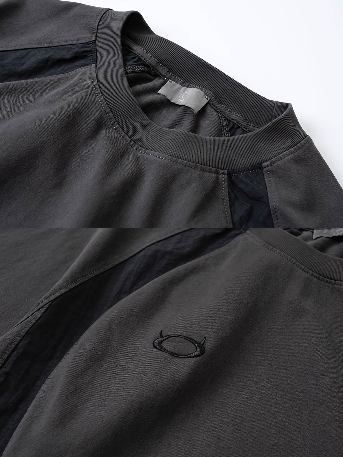 カラーコンビネーションと刺繍のディテール