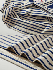 クラシックブルー&ホワイトボーダーノースリーブTシャツ詳細図