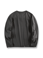 製品画像: インディアン刺繍が施されたコットンロングスリーブTシャツの全体像
詳細画像: インディアン刺繍のディテールとコットン生地の質感を強調したショット