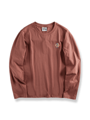 製品画像: インディアン刺繍が施されたコットンロングスリーブTシャツの全体像