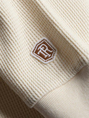 アイビースタイル ワッフル織り長袖Tシャツ