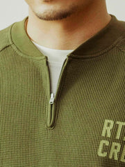 アイビースタイル ワッフル織り長袖Tシャツ