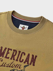 アメカジ定番 抜染プリントバイカーTシャツ