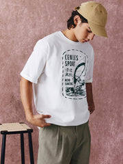 ウィンドサーフィンプリント半袖Tシャツ