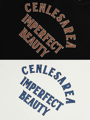 クラシックレトロ 文字プリント Tシャツ