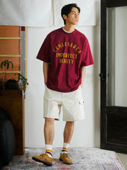 クラシックレトロ 文字プリント Tシャツ