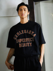 クラシックレトロ 文字プリント Tシャツ