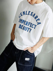 クラシックレトロ 文字プリント Tシャツ