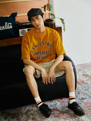 クラシックレトロ 文字プリント Tシャツ