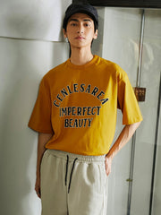 クラシックレトロ 文字プリント Tシャツ