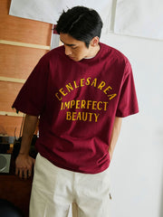 クラシックレトロ 文字プリント Tシャツ