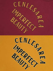 クラシックレトロ 文字プリント Tシャツ