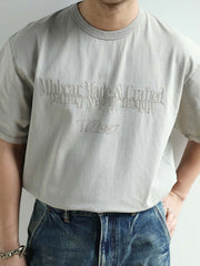 ウォッシュ スノーフレーク ヴィンテージ風 半袖Tシャツ