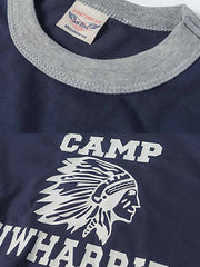 アメカジプリント クルーネックTシャツ