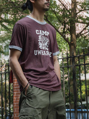 アメカジプリント クルーネックTシャツ