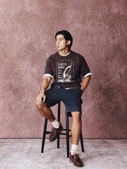 ウィンドサーフィンプリント半袖Tシャツ