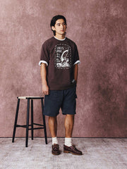 ウィンドサーフィンプリント半袖Tシャツ