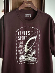 ウィンドサーフィンプリント半袖Tシャツ