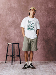 ウィンドサーフィンプリント半袖Tシャツ