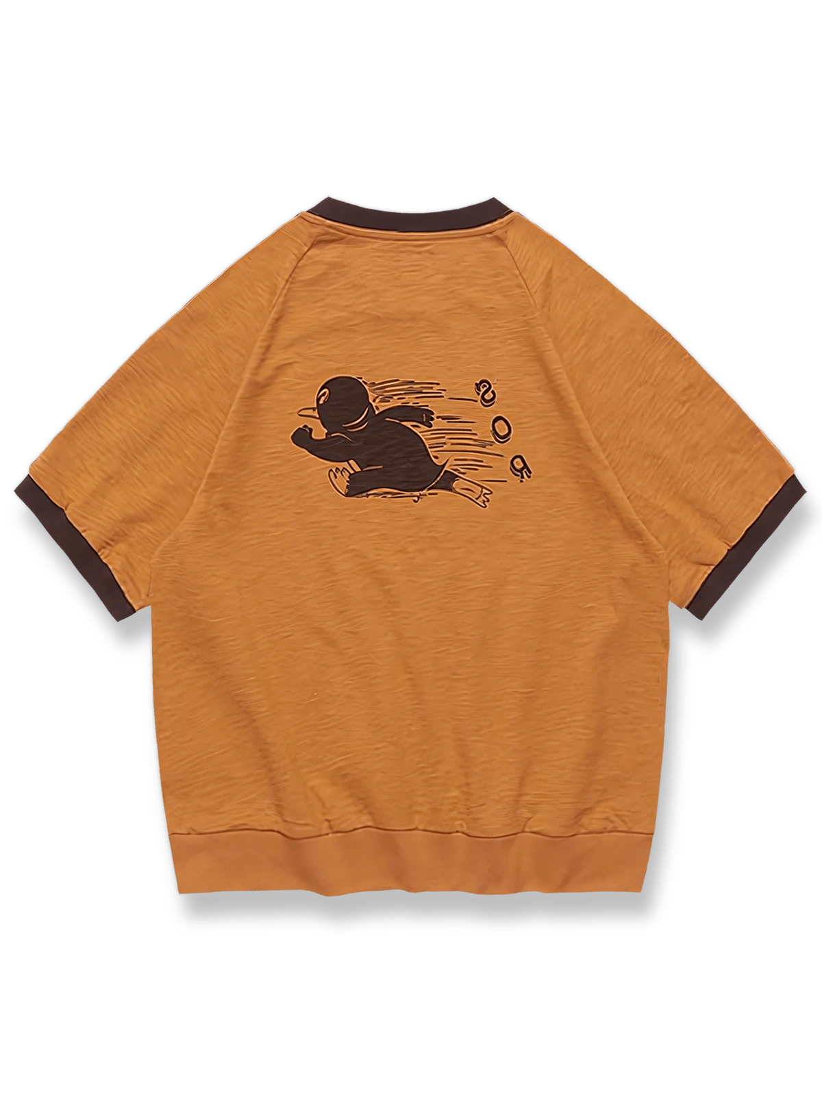 スウェットシャツ風半袖Tシャツの全景画像