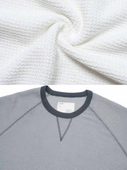 ジャカード配色ワッフルTシャツ