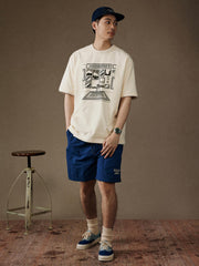 『店舗コーナー』ヴィンテージプリント半袖Tシャツ