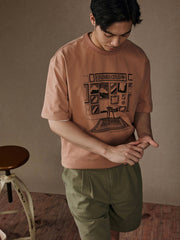 『店舗コーナー』ヴィンテージプリント半袖Tシャツ