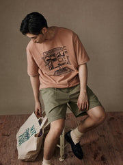 『店舗コーナー』ヴィンテージプリント半袖Tシャツ