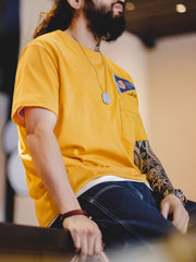 ェロニモ酋長・インディアン刺繍デザインTシャツ