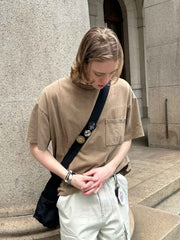 カットエッジ半袖Tシャツ