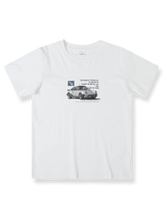 カーグラフィックプリントスリムフィット半袖Tシャツ正面展示