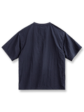 アウトドア薄手ポケット切り替え半袖Tシャツ