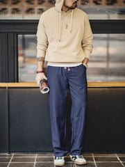 TR生地ドローストリング テーパードパンツ