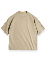 トレンドカラーのビッグシルエット、抜け感あるドロップショルダーで快適なユニセックスTシャツ