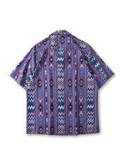 トライバルプリントオープンカラーシャツ
