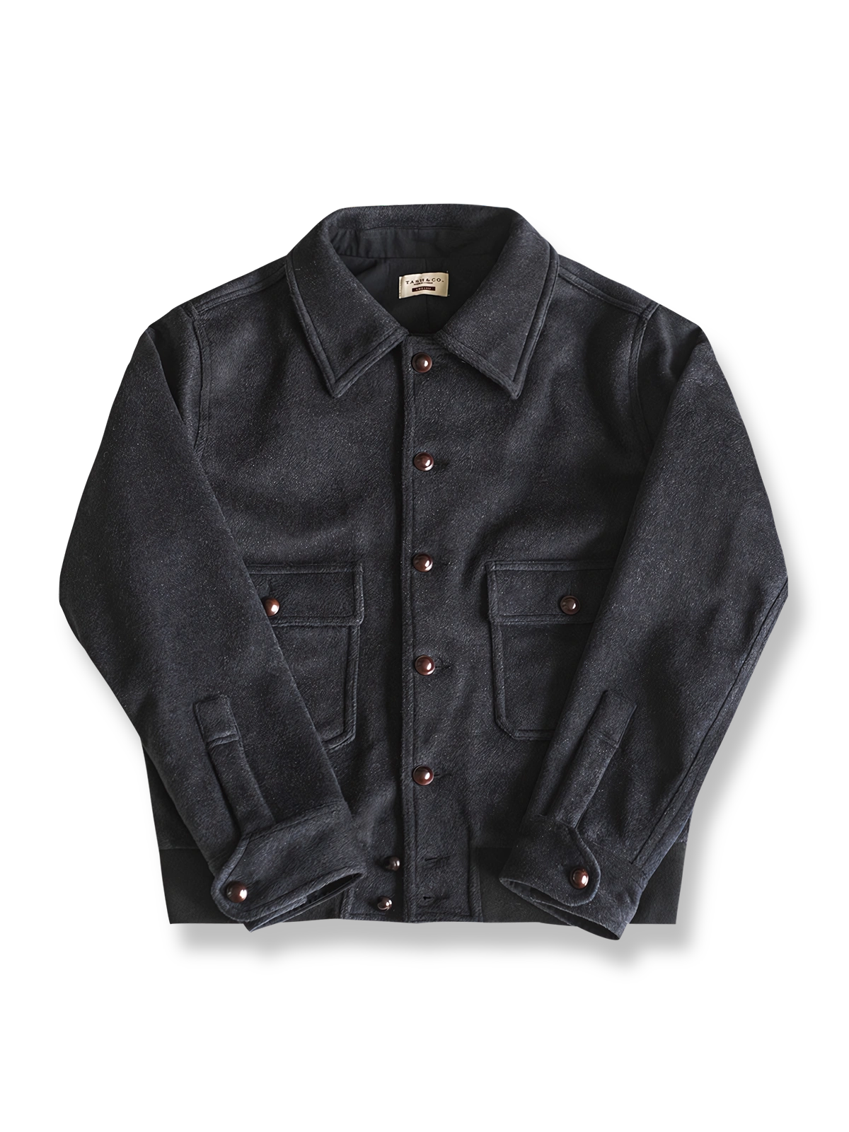 ツイードウールコート。