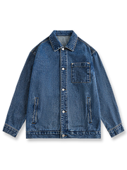 2色 立体ポケット デニムジャケット