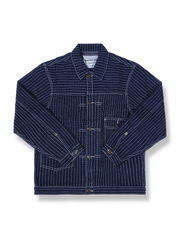 ウォッシュド加工のゆったりデニムジャケット