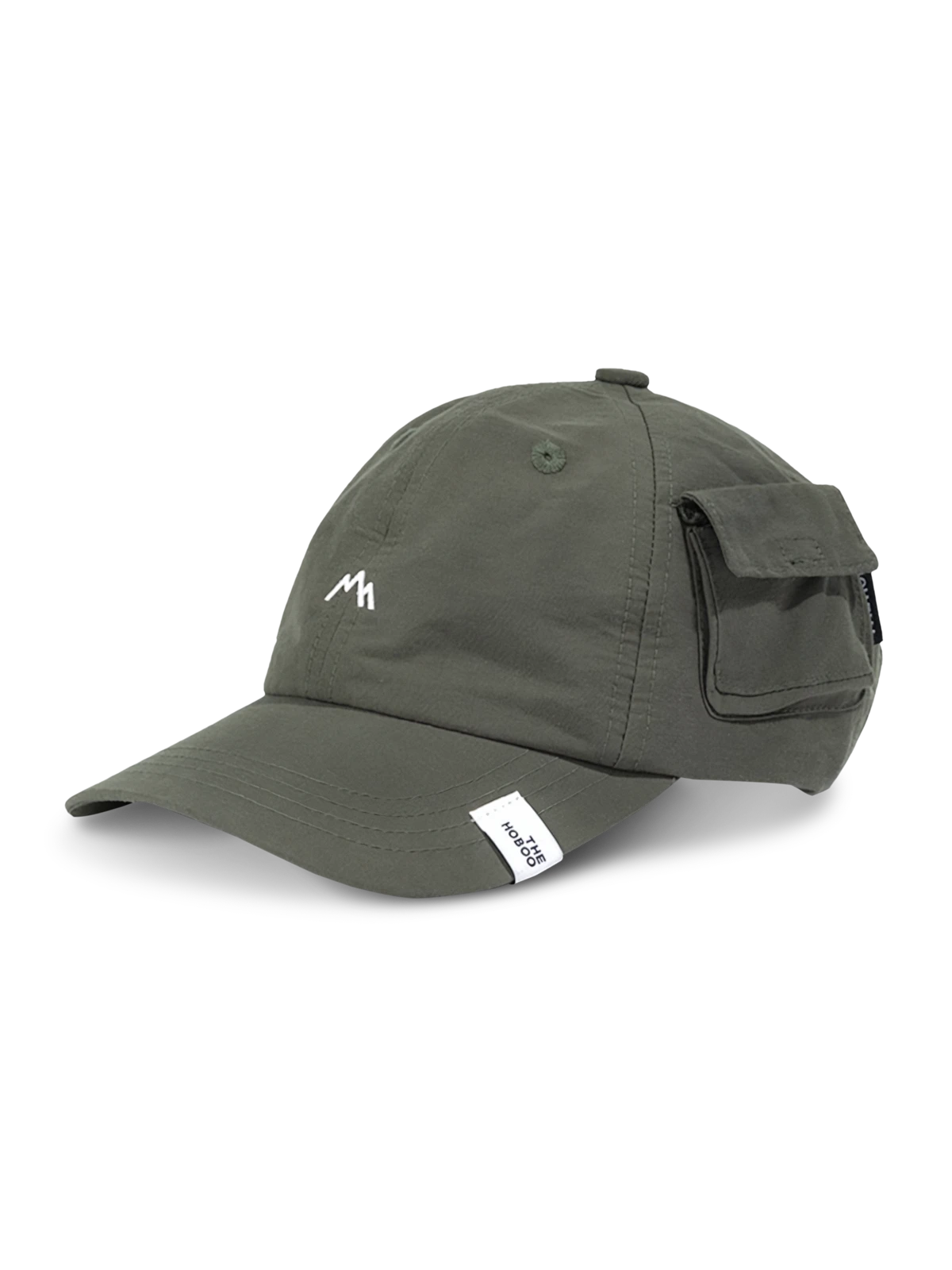 サイドポケット付きで速乾性に優れたナイロンキャップ。