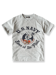 U.S. NAVYとトム&ジェリープリントが特徴のヴィンテージ風Tシャツ