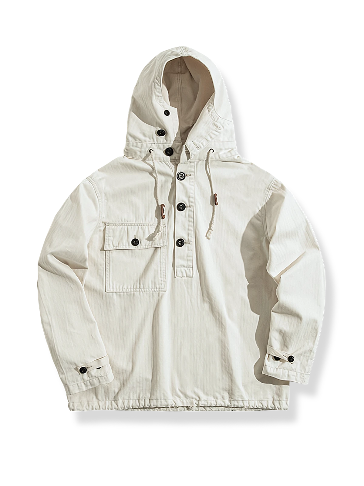 アメリカ海軍スタイルのヘリンボーン編みサルベージスウェット。