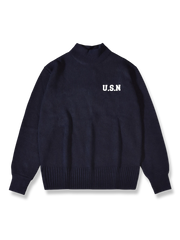 U.S. NAVYスタイルのタートルネックウールセーターの製品イメージ