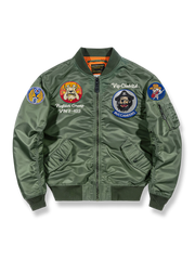 U.S. Air Force戦闘飛行隊刺繍入りMA-1フライトジャケット
