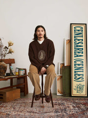 ウール Vネック ニットセーター