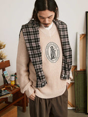 ウール Vネック ニットセーター