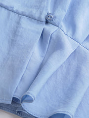 Vネック フリルスリーブ ブラウス